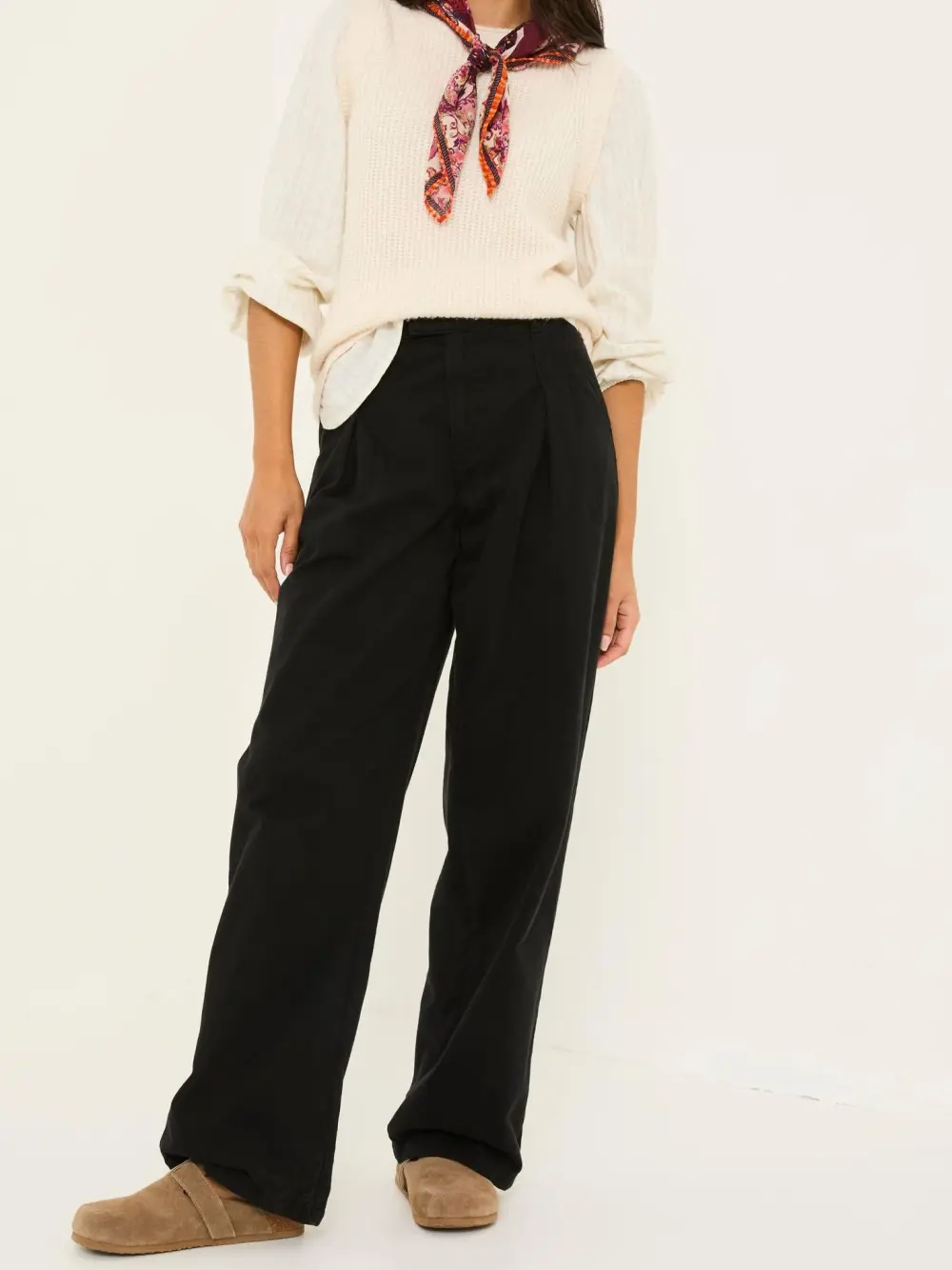Black Wide Leg Trousers