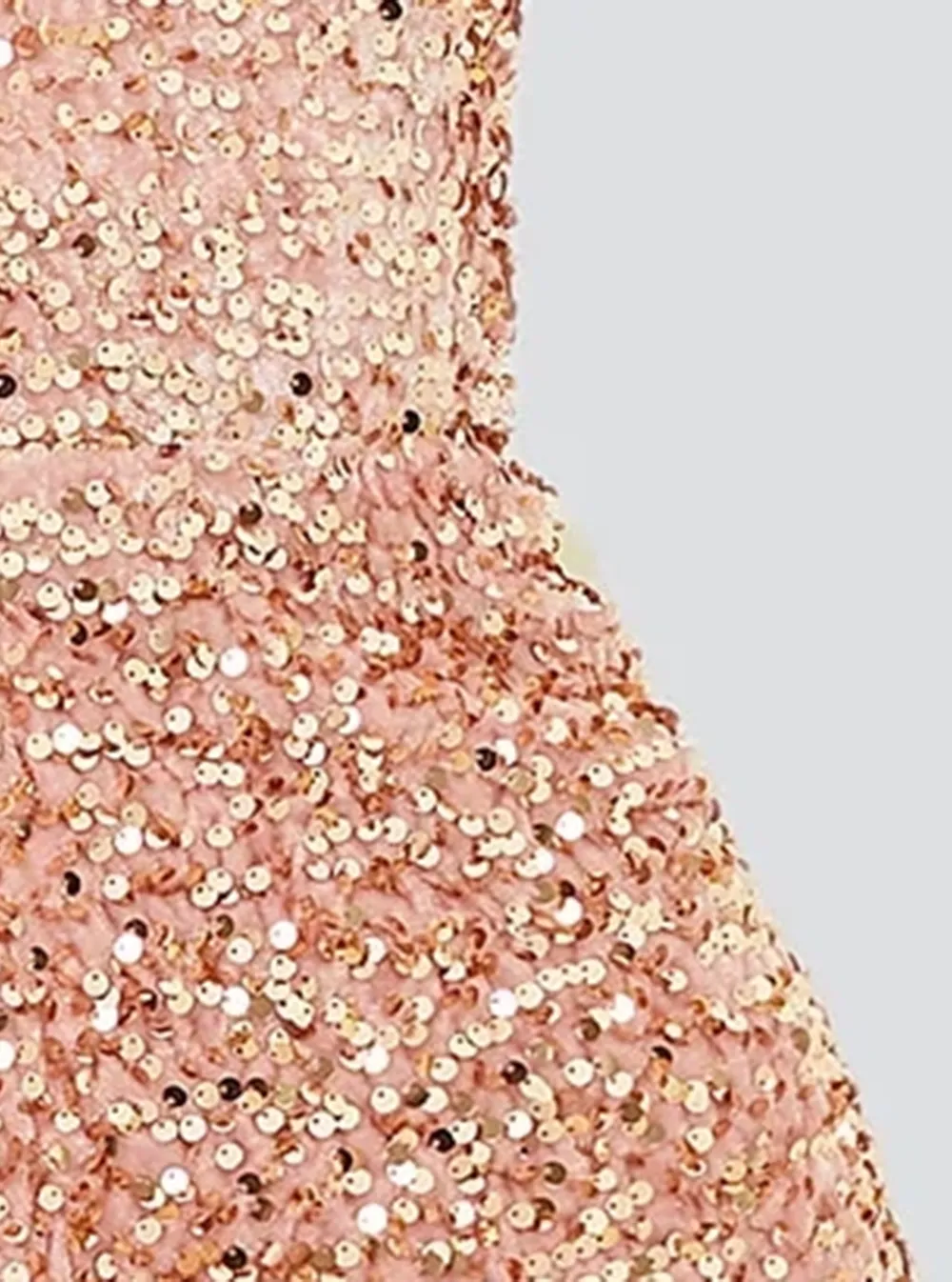 Ruffle Bodycon Mini Sequin Homecoming Dress