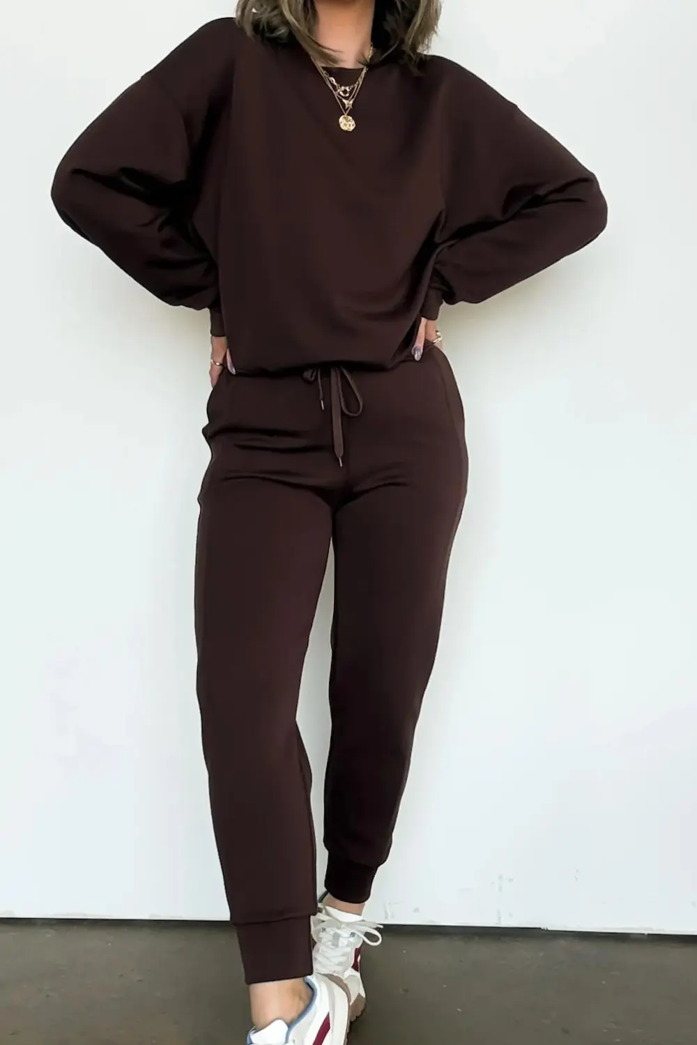 Sporty Chic Knit Joggers