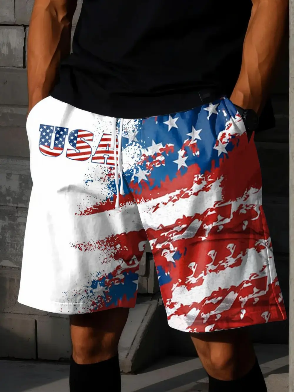 Men's Independence Day Flag Shorts