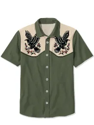 Retro Bird And Branches Shirt