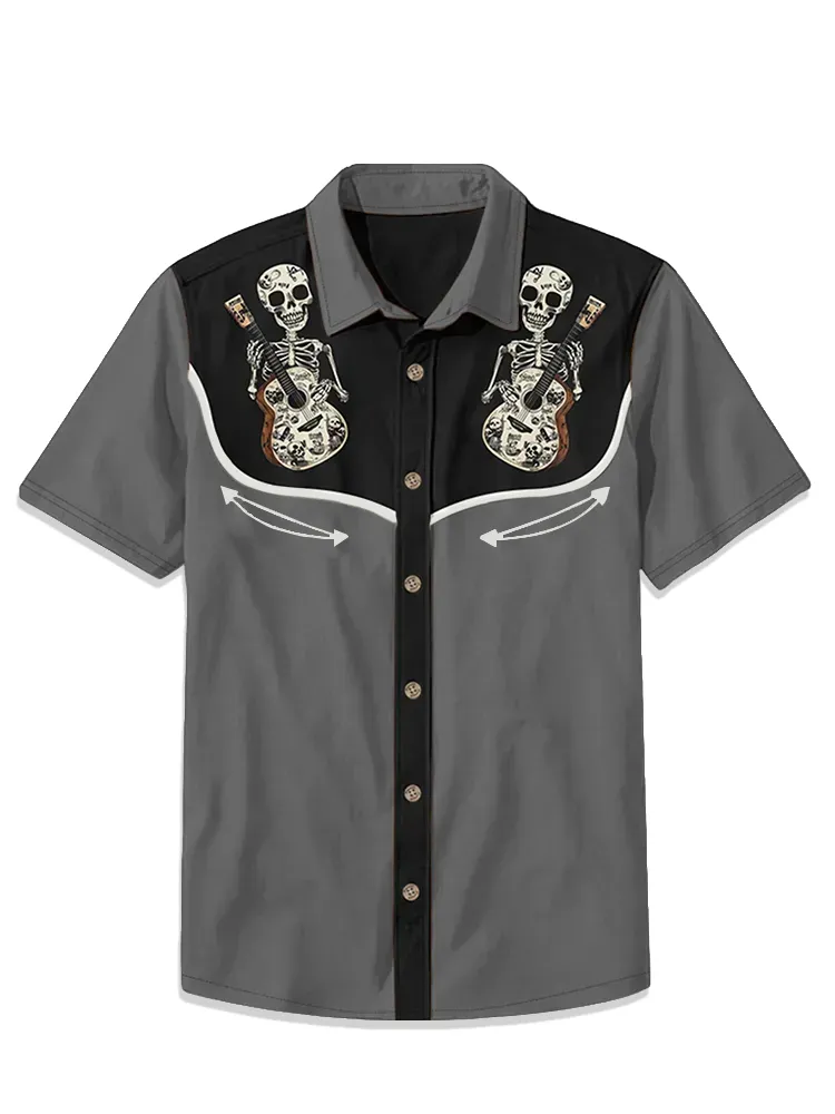 Skull Music Guitar Shirt