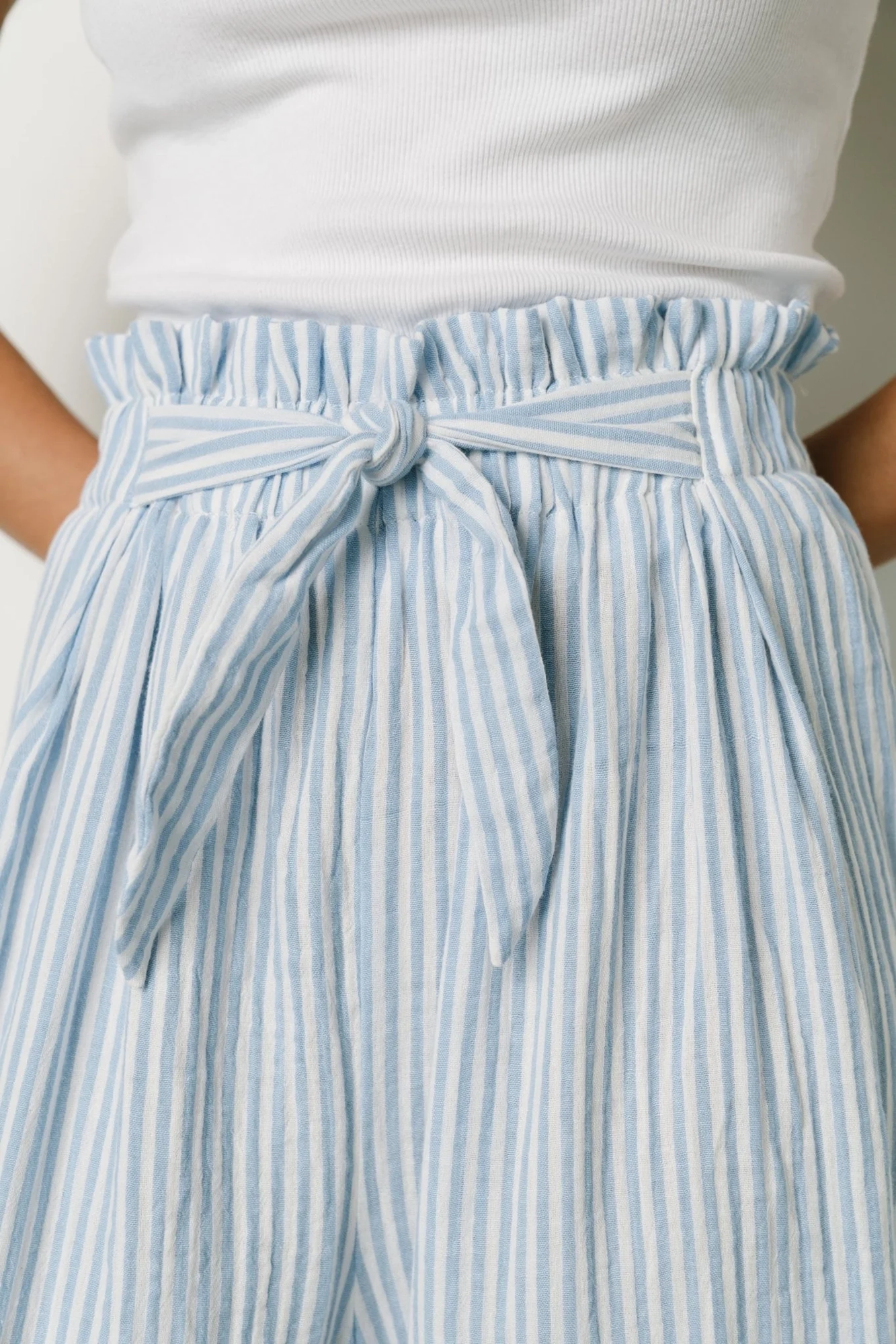 Daily Versatile Striped Loose Pants
