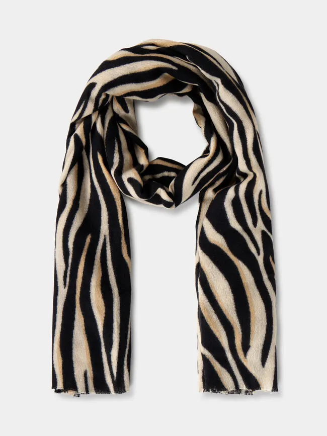 Black And White Scarf