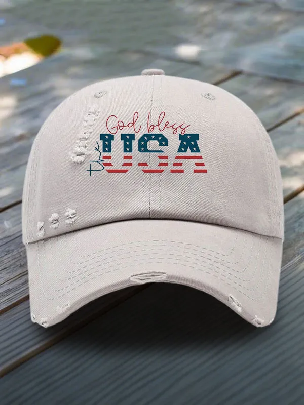 God Bless The USA Baseball Cap