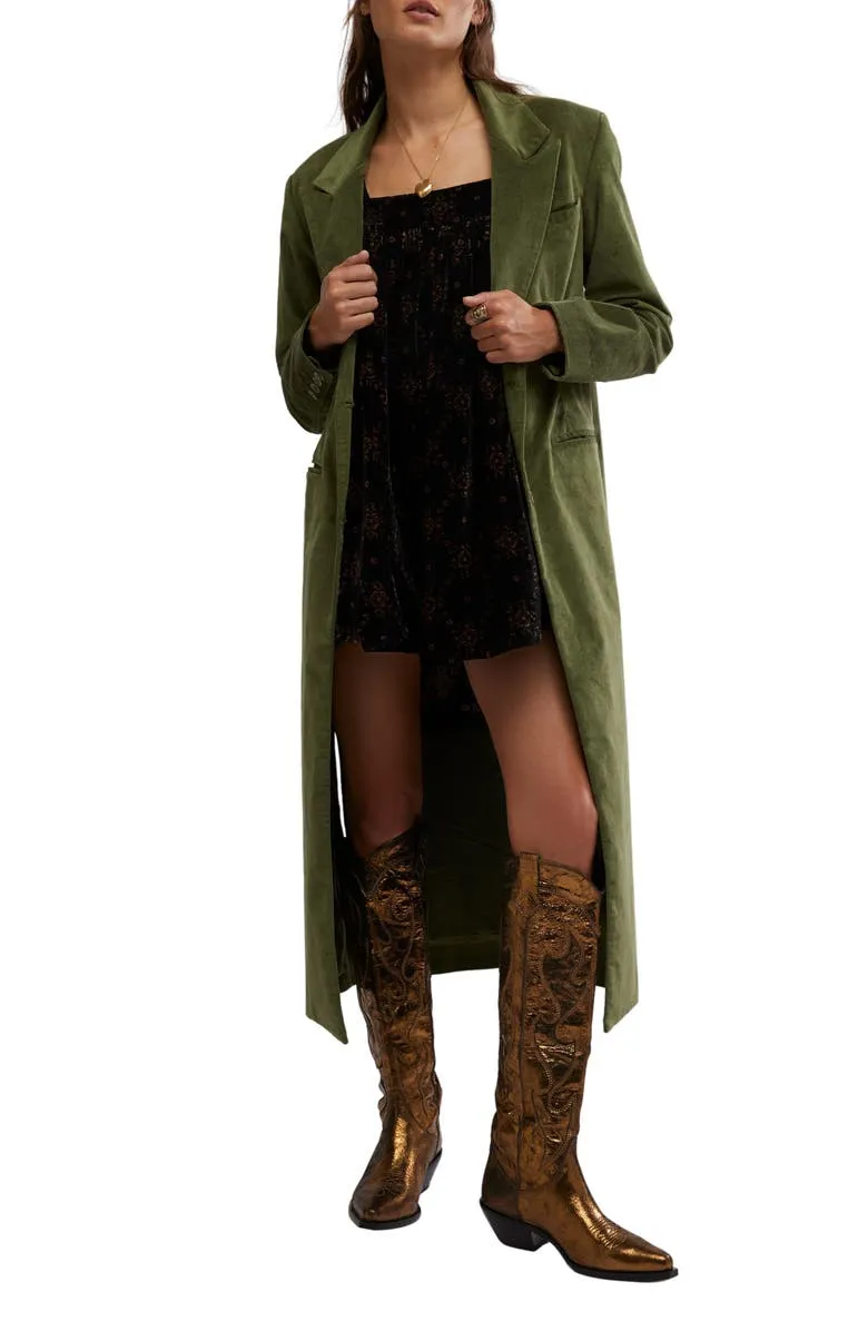 Hailey Velvet Duster