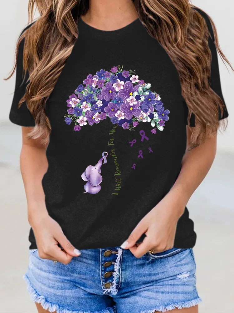 Women'S I Will Remember For You Round-Neck T-Shirt
