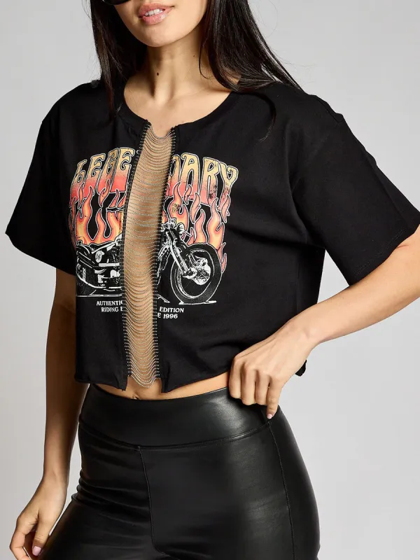 Vintage Chain Middle Crops