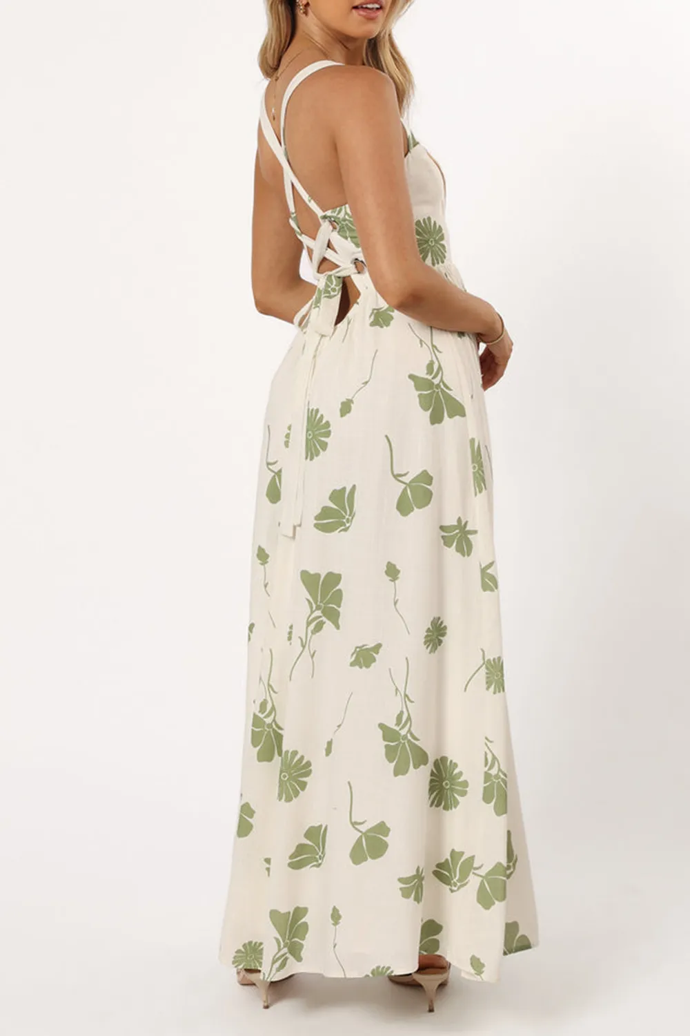 SWEET PRINT STRAP DRESS