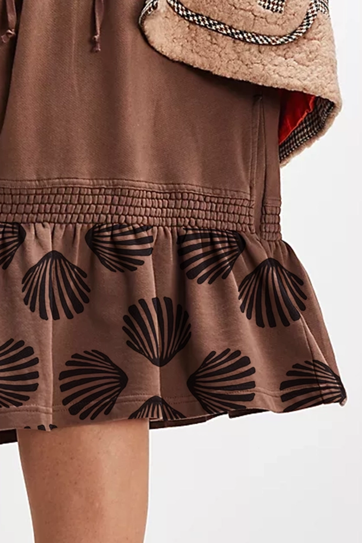 Smocked Waist Ruffled Mini Dress