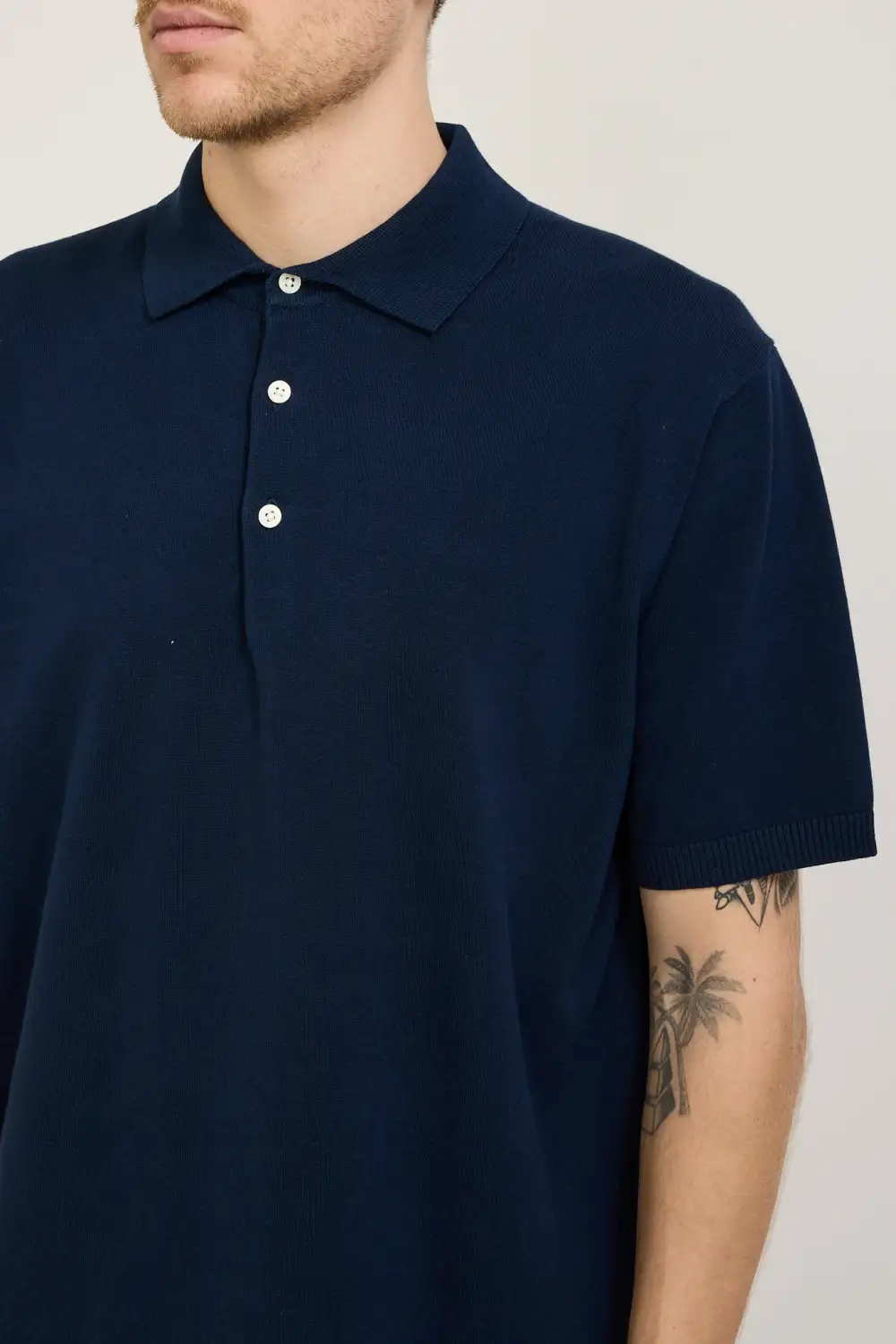 Knit Polo Navy