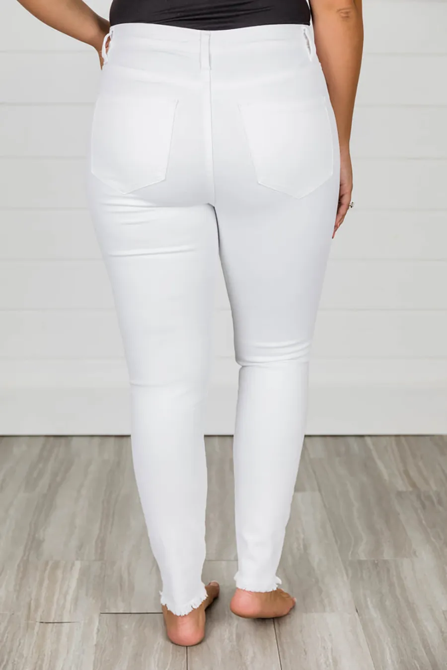 White Small Legged Jeans
