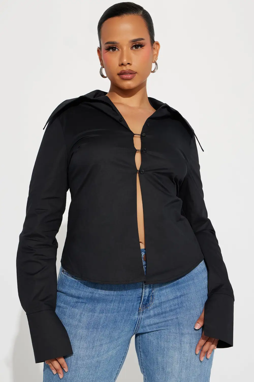 Anya Poplin Shirt - Black