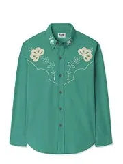 Men's Vintage Western Cowboy Long Sleeves Shirt
