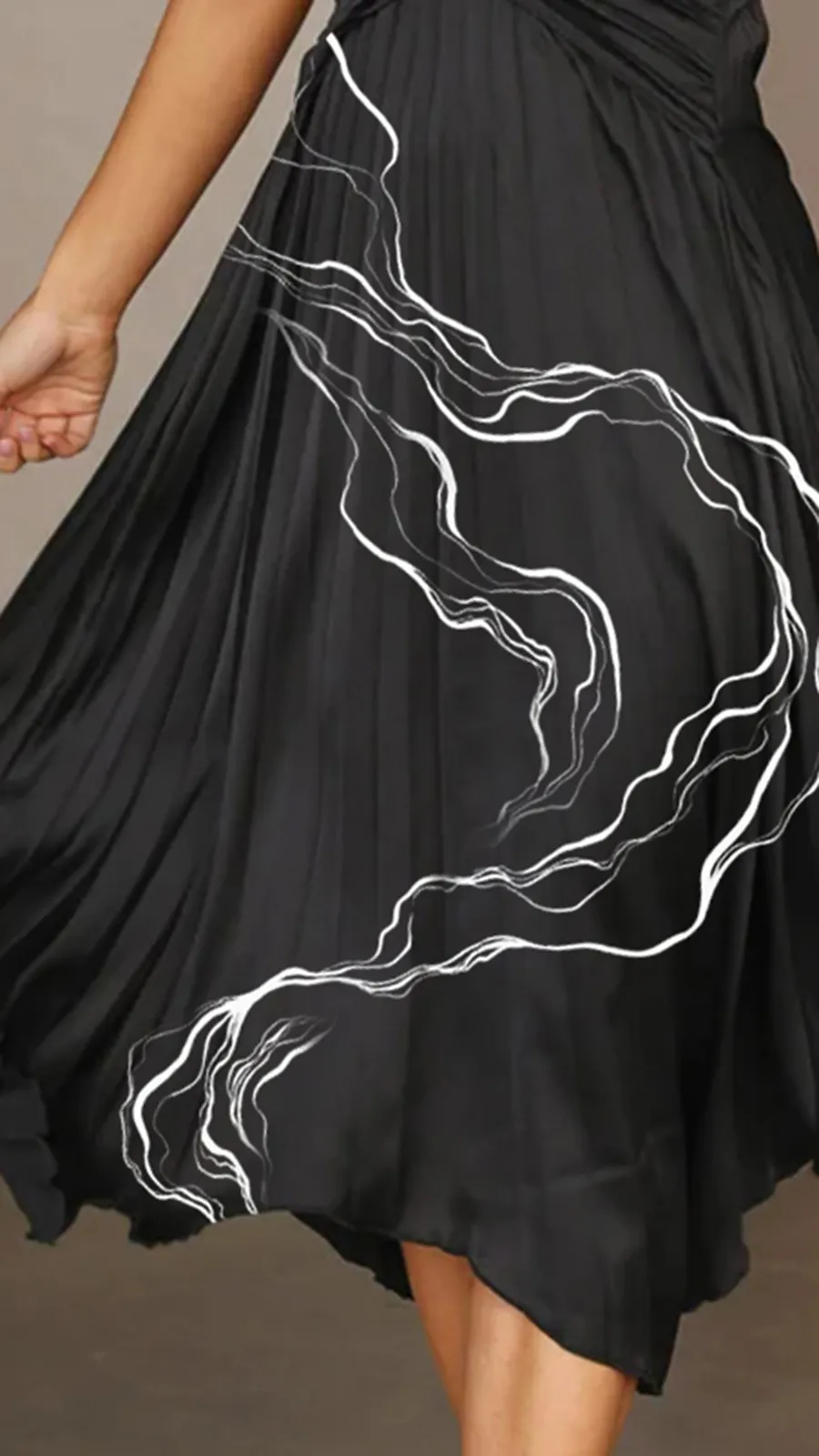 One Shoulder Midi Dress