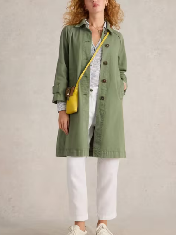 Denim Collared Coat