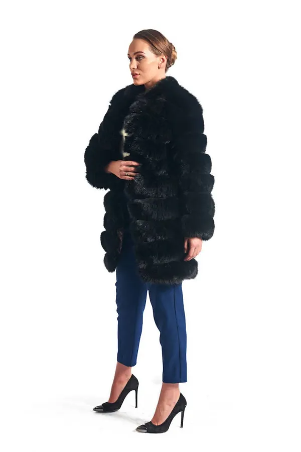 Black  Fox Fur Coat Women’s