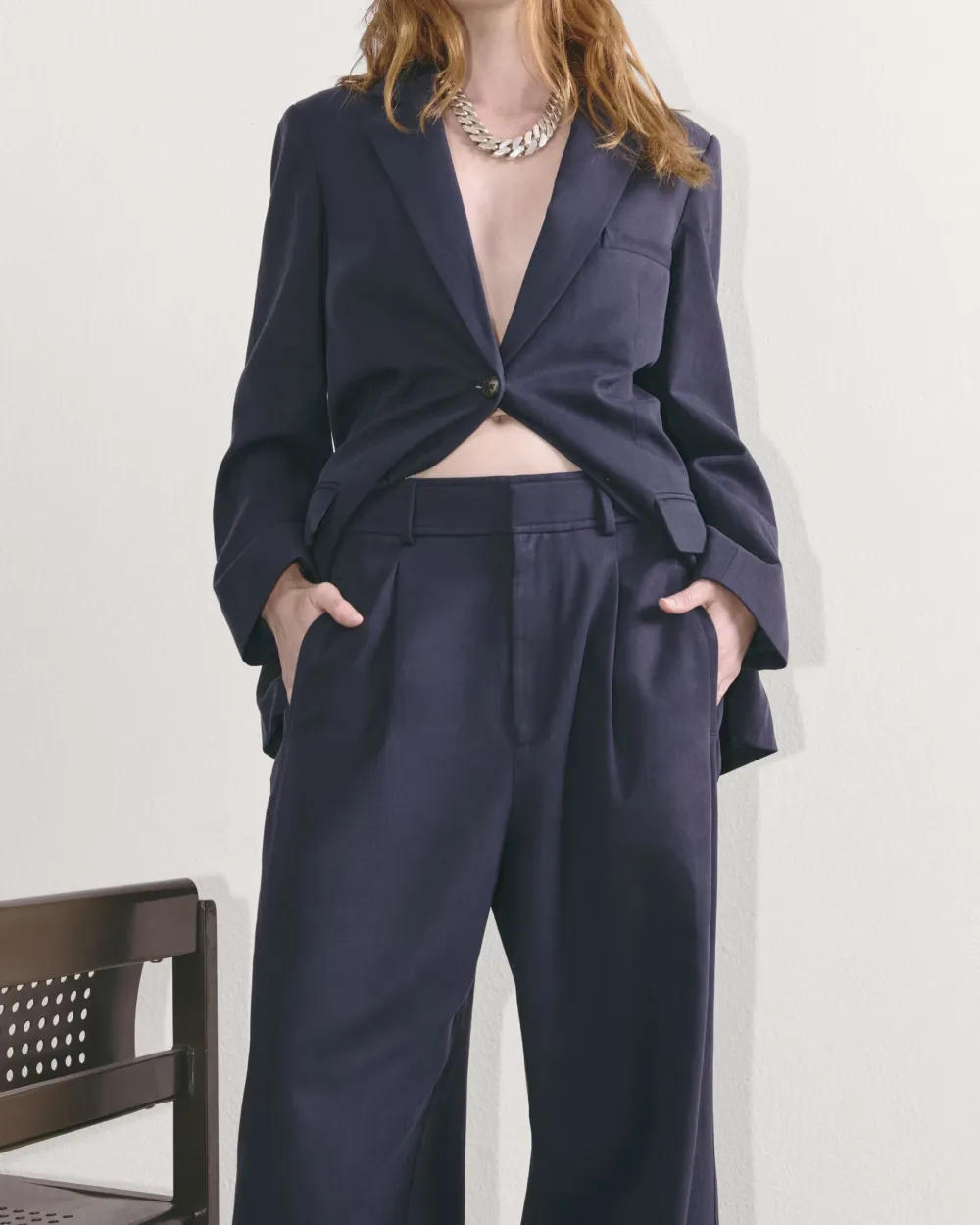 Mid-Waist Casual Pants