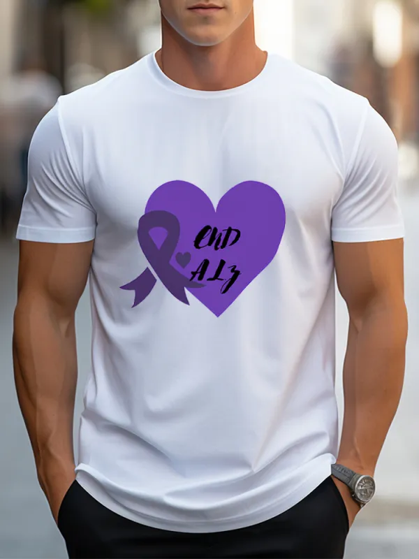 Men'S Round-Neck Short-Sleeved T-Shirt End Alz Prints