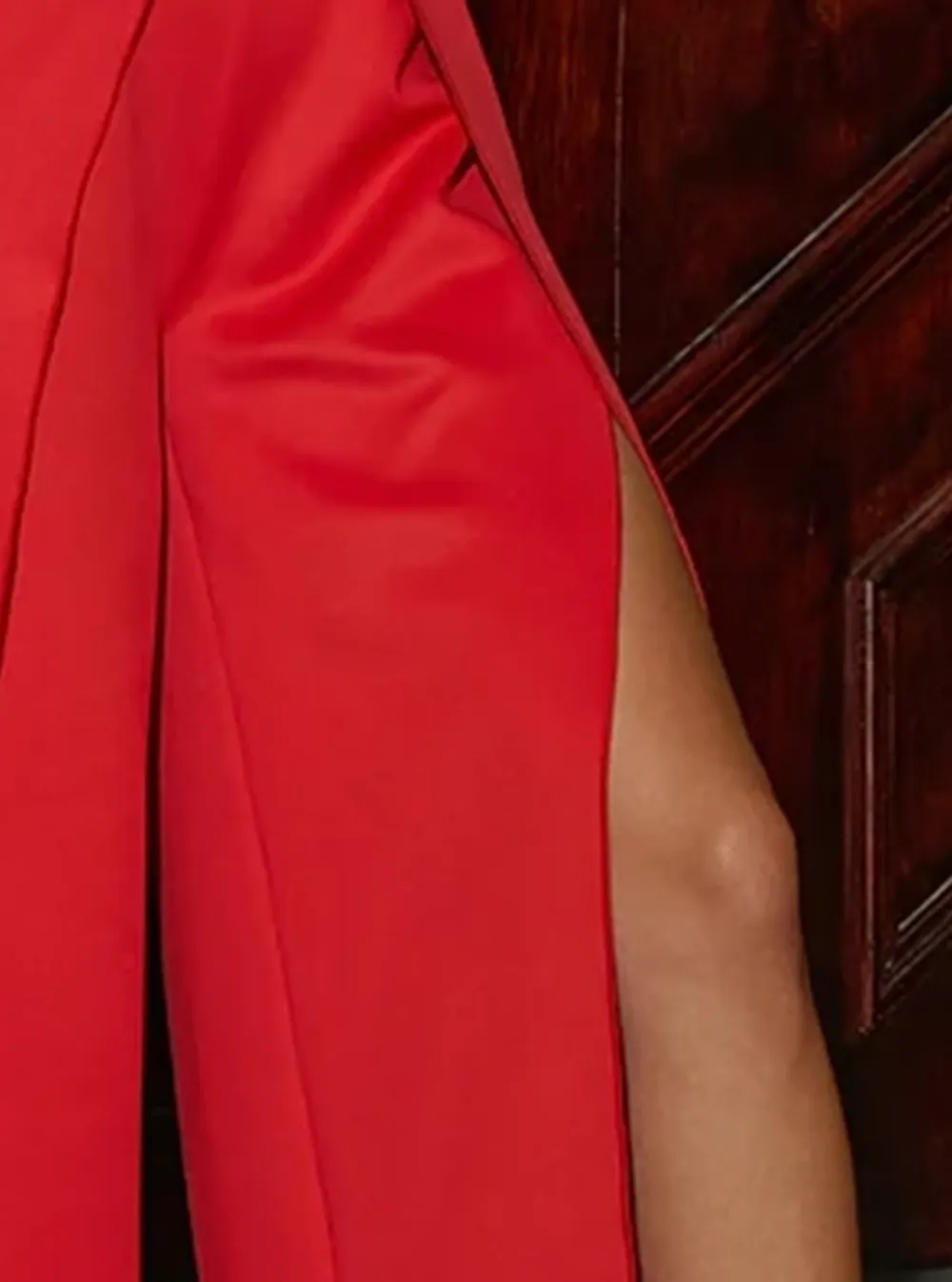 Sleeveless Backless Red Jumpsuits