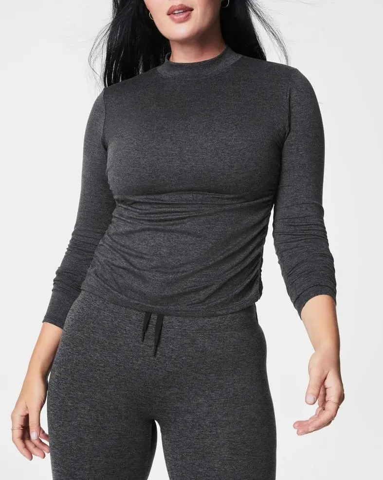 Long Sleeve Mockneck Top