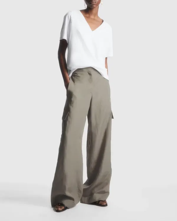 V-neck Cotton T-shirt