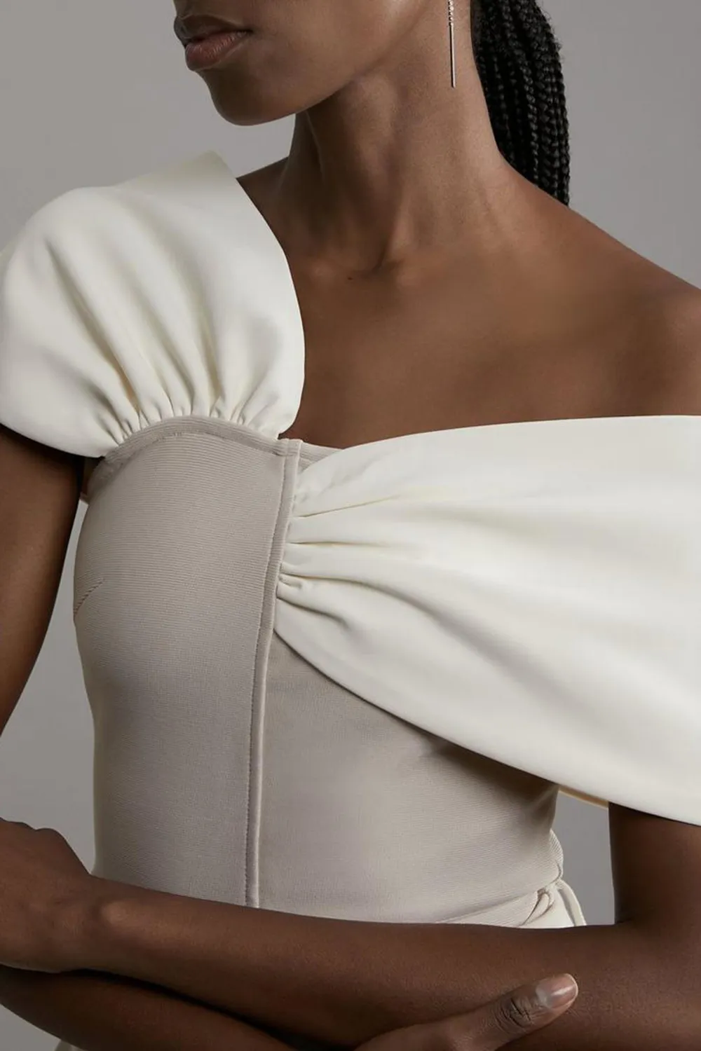 Knit Asymmetric Strap Top
