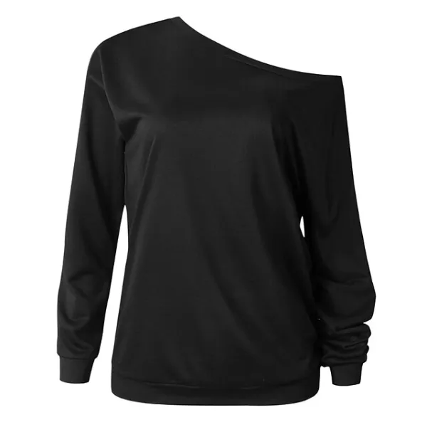 autumn fashion round neck long sleeve women's top sweater