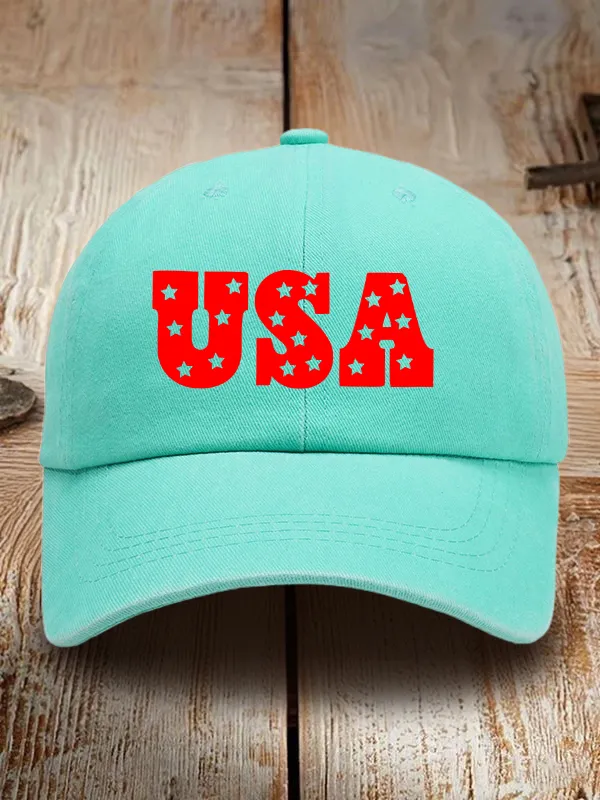 USA Washed Baseball Cap