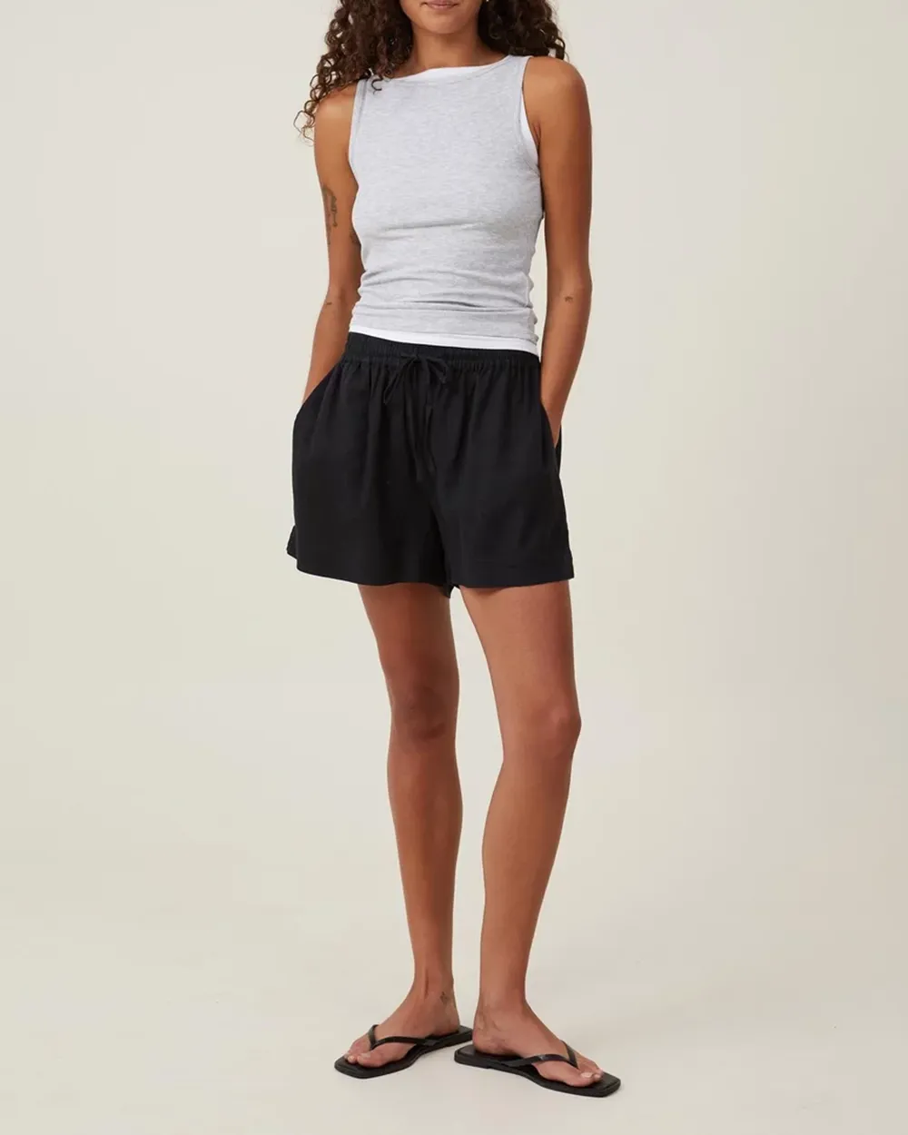 Casual Rolled-Up Shorts
