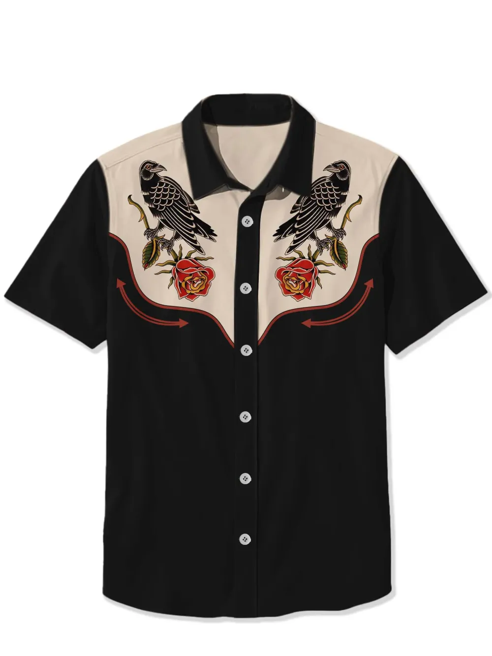 Crow And Flower Shirt