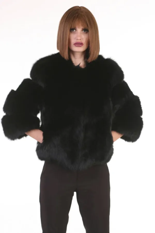 Black  Fox Fur Coat Women’s