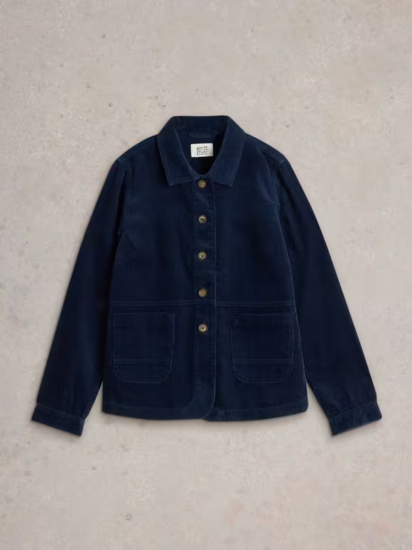 Corduroy Jacket In Dark Navy