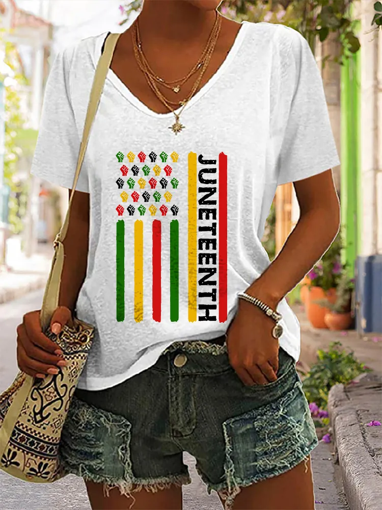 Women'S Juneteenth Short-Sleeved T-Shirt