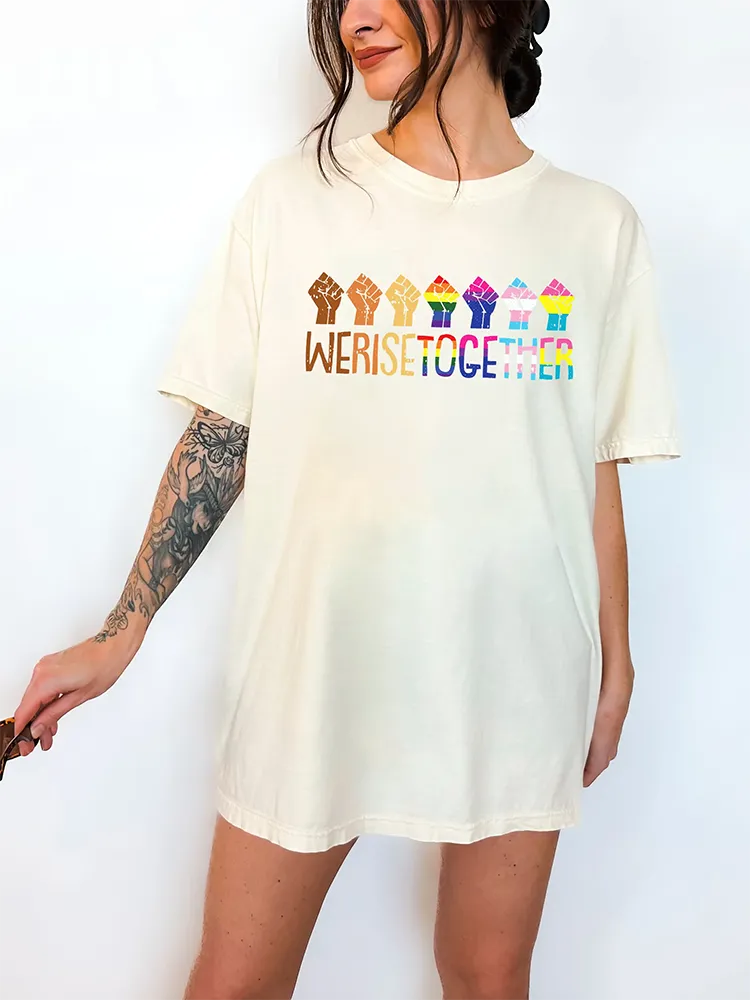 Women'S Werise Toge Ther Round-Neck Short Sleeve T-Shirt