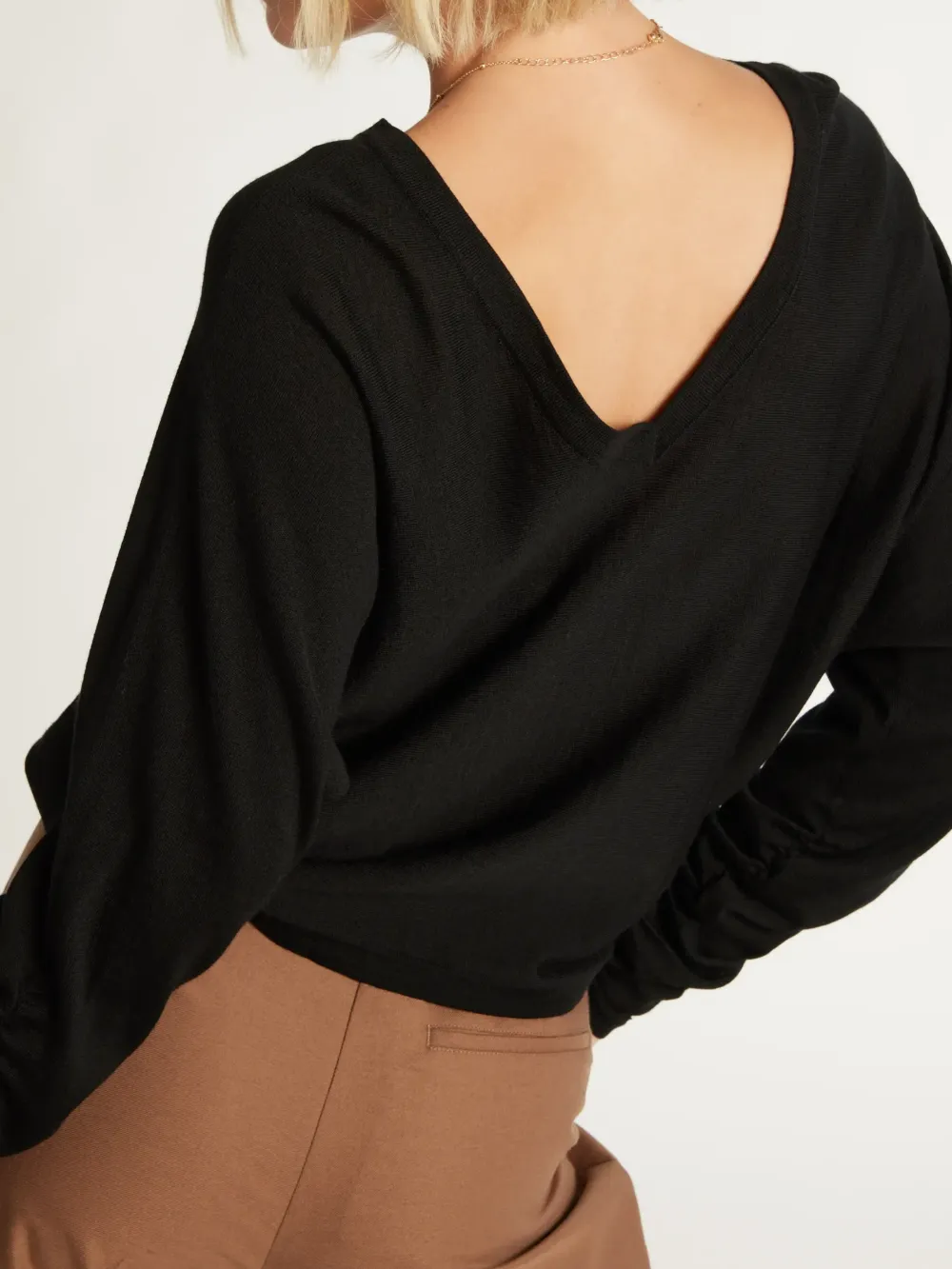 Black Reversible Sweater