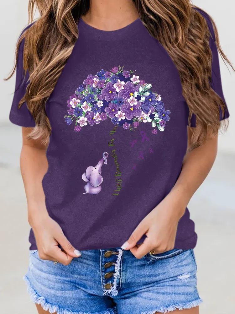 Women'S I Will Remember For You Round-Neck T-Shirt