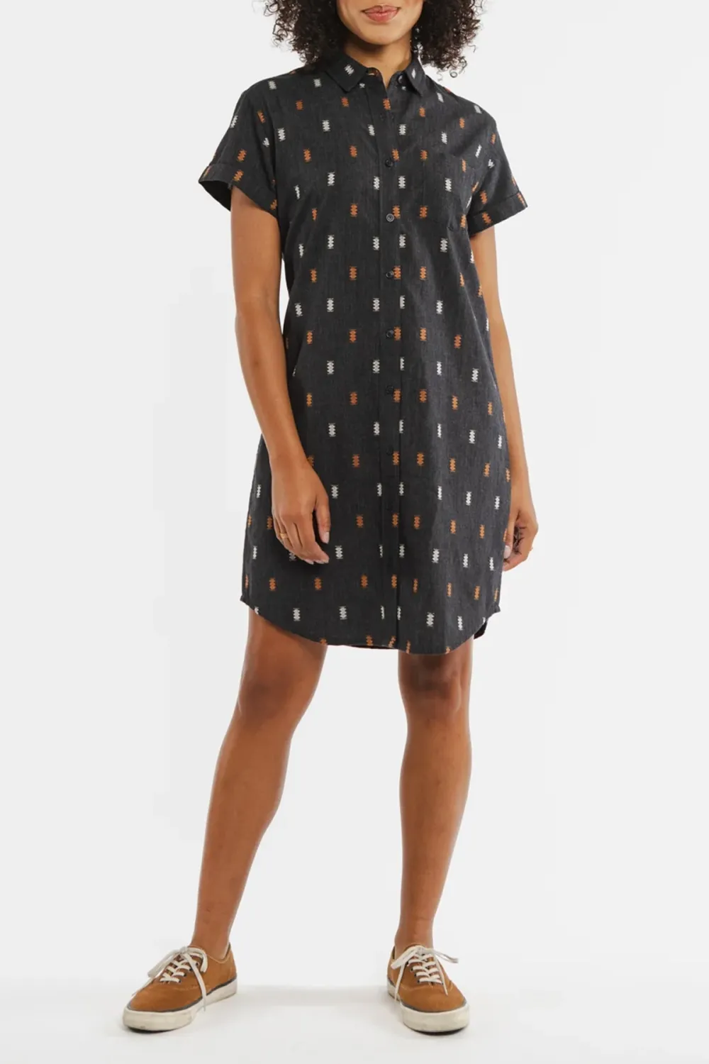 Daily Lapel Loose Shirt Dress