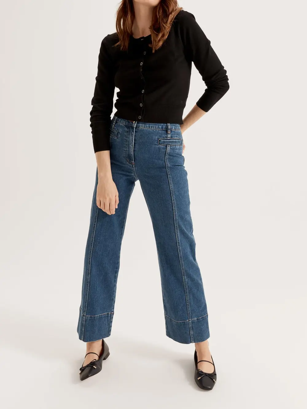 Solid Button Front Cardigan