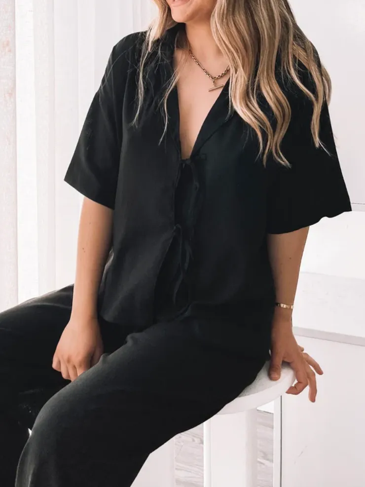 Short Sleeve Black Shirt
