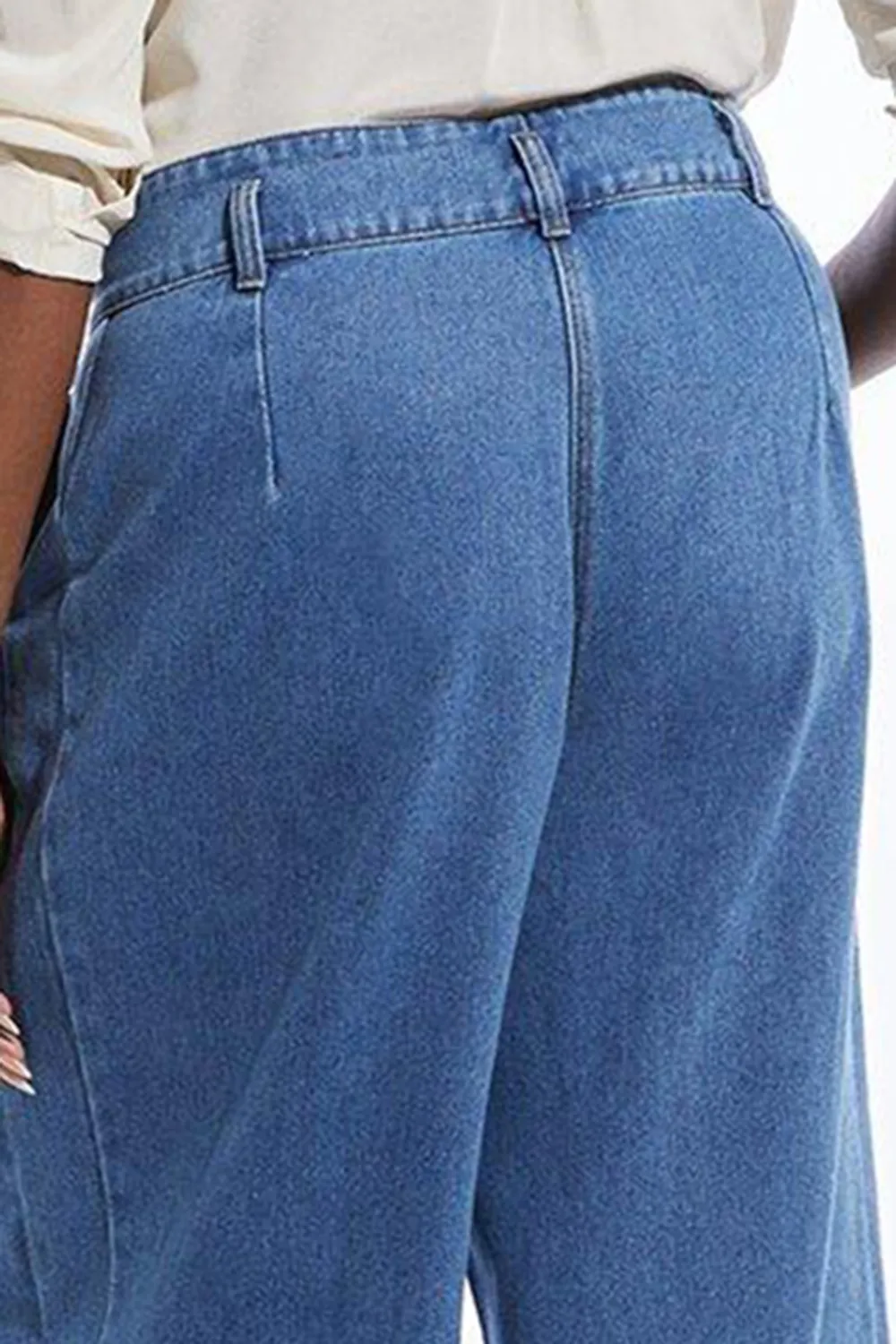 Denim Wide Leg Trousers