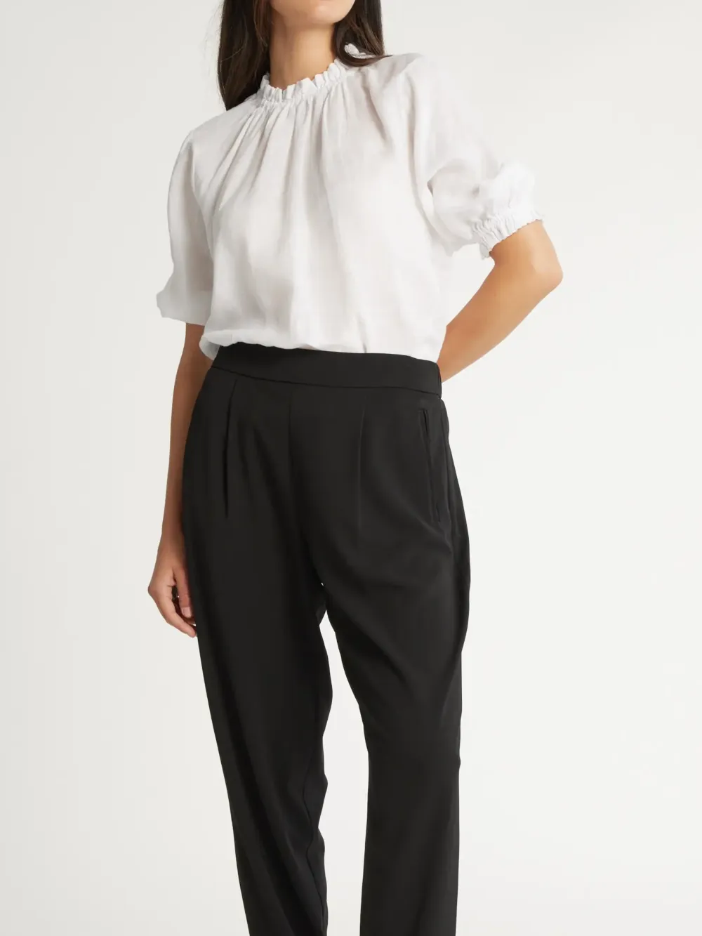 The Frill Detail Short Sleeve Blouse
