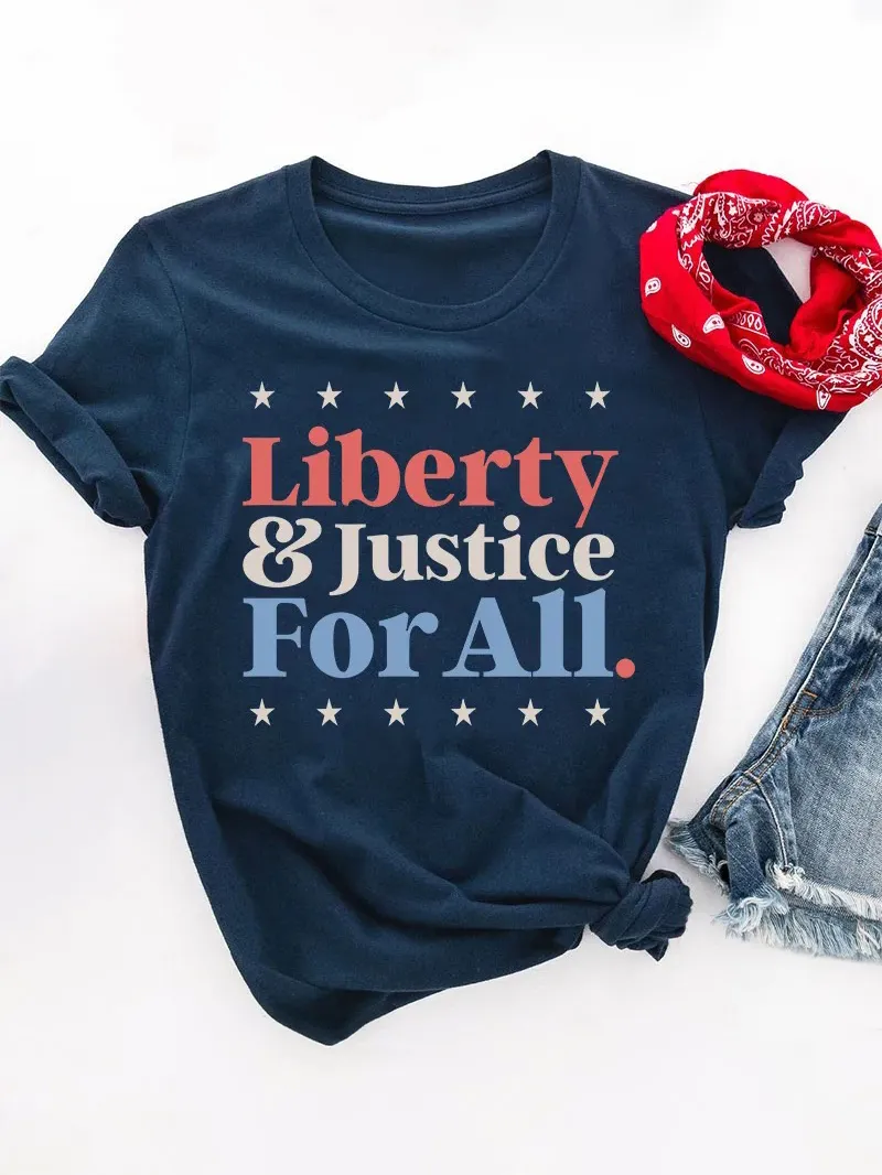 Liberty And Justice For All Teacher T-Shirt