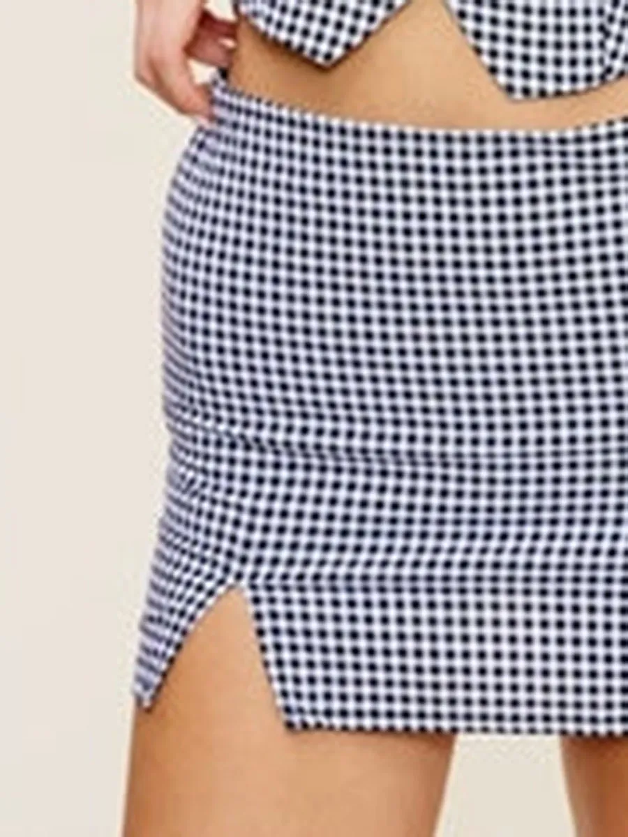Women's Gingham Mini Skirts