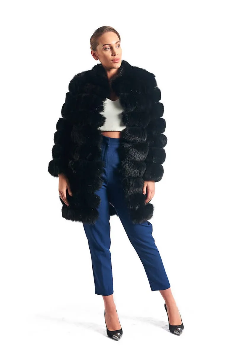 Black  Fox Fur Coat Women’s