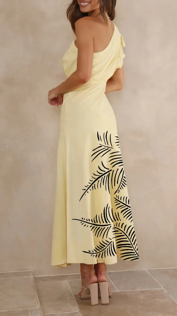 Ruffle Sleeve Midi Dress