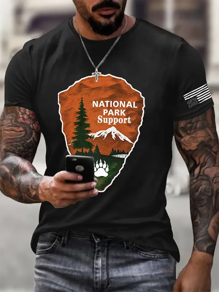 Men'S Protect Our National Parks Print T-Shirt