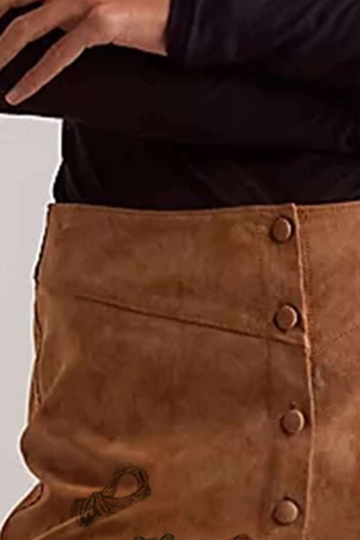 A-Line Hem Mini Skirt