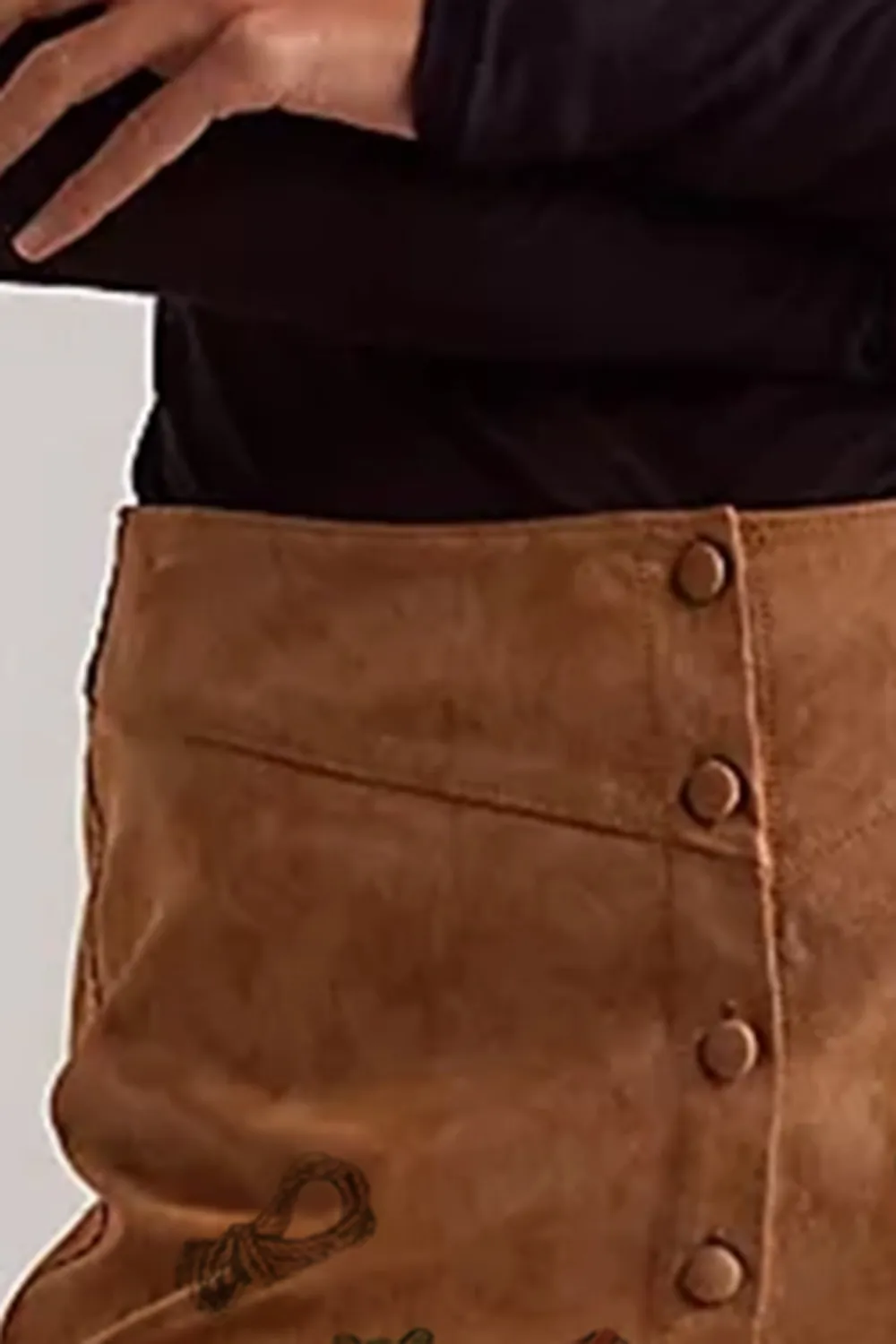 A-Line Hem Mini Skirt