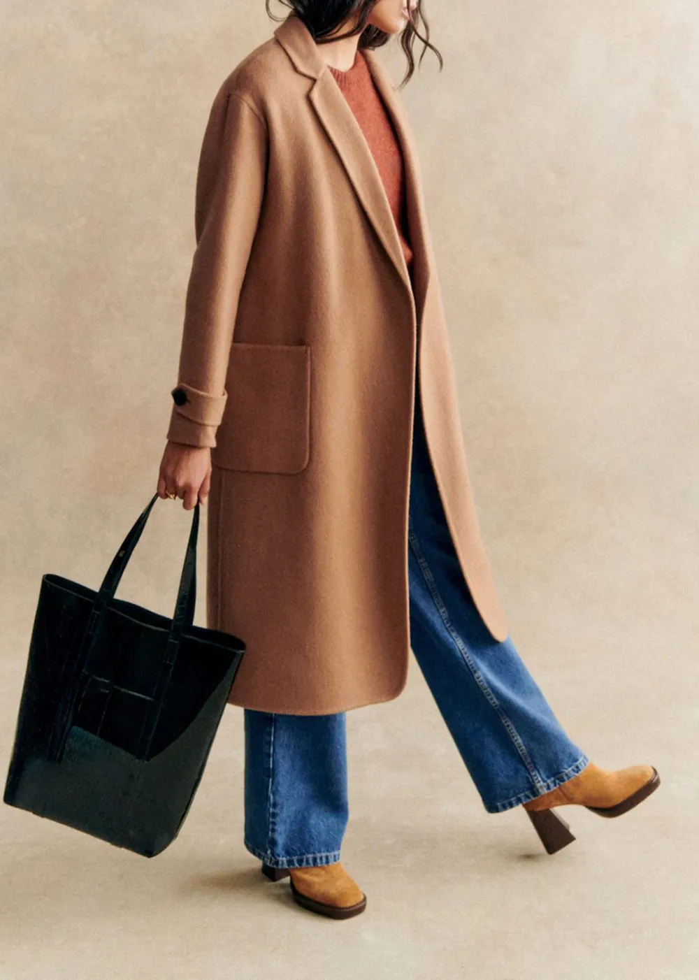 Long Double-Sided Wool Coat